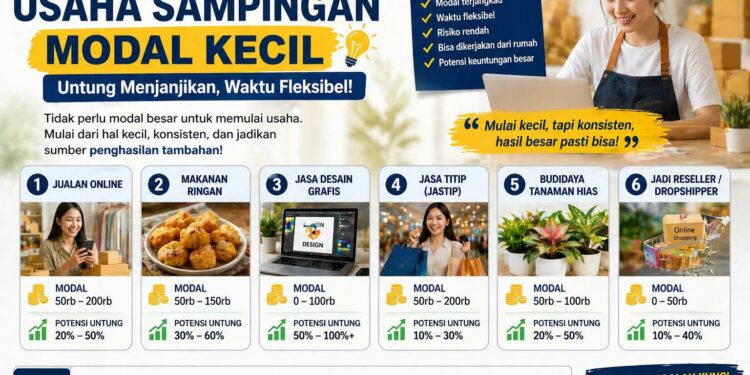 Rekomendasi Usaha Sampingan Modal Kecil