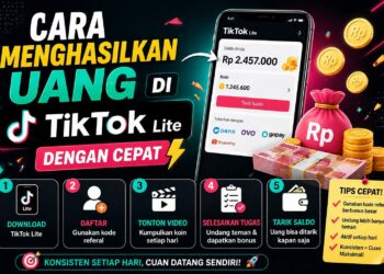 Cara Menghasilkan Uang Di Tiktok Lite Dengan Cepat