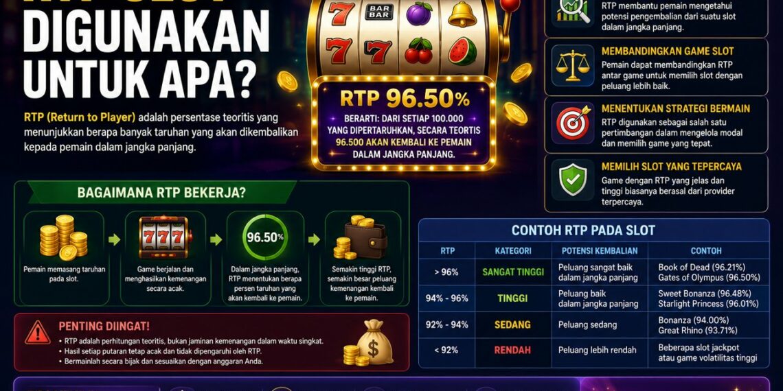 RTP Slot Digunakan Untuk Apa