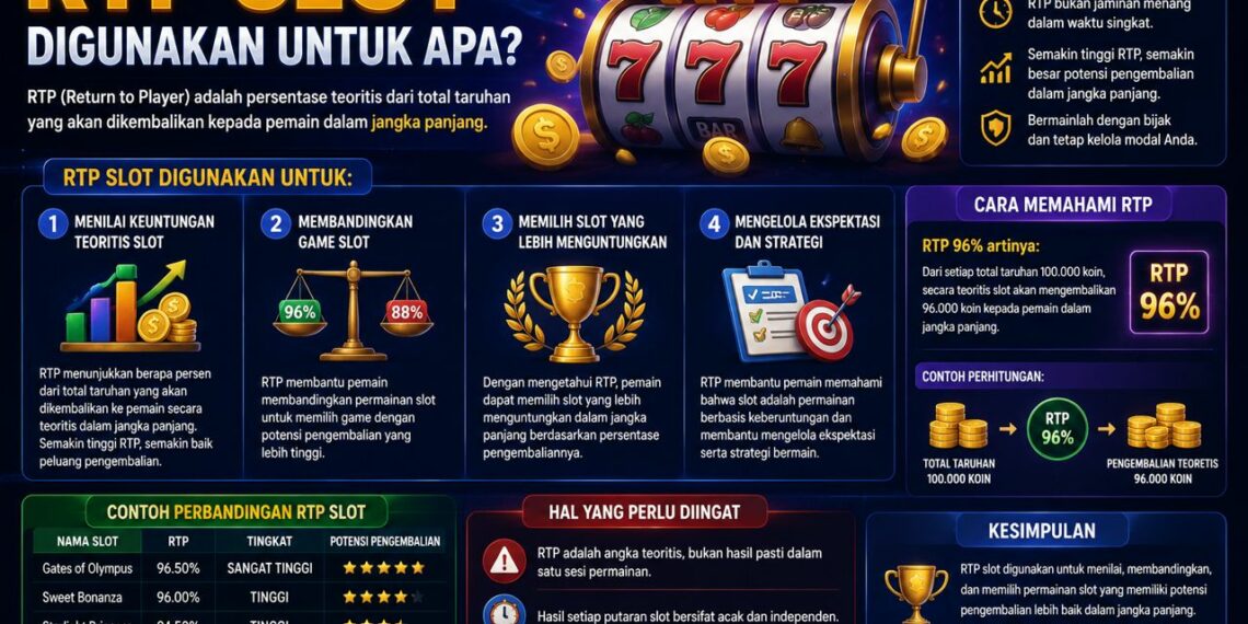 RTP Slot Digunakan Untuk Apa